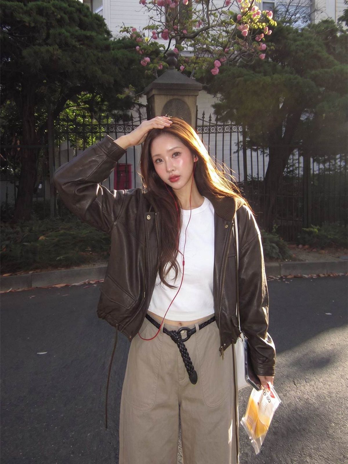 쿨키튼(KOOLKITTEN) Belt Detail Wide Pants 2colors