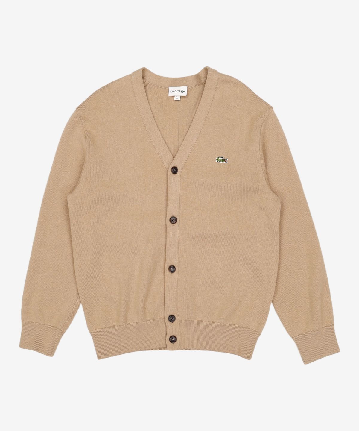 라코스테(LACOSTE) 남성 베이직 방모 와이넥 가디건 AH360E-52N 02S 105