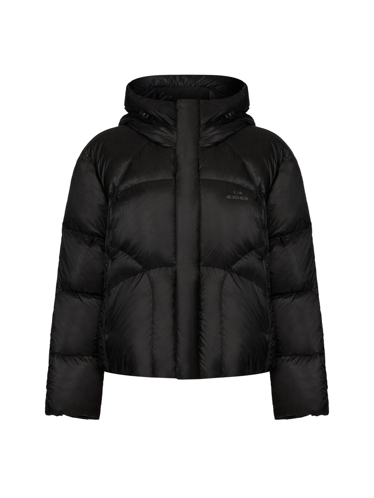 아이더(EIDER) GRATINUM (그래티넘) 여성 후디드 푸퍼 구스 다운 자켓_Black