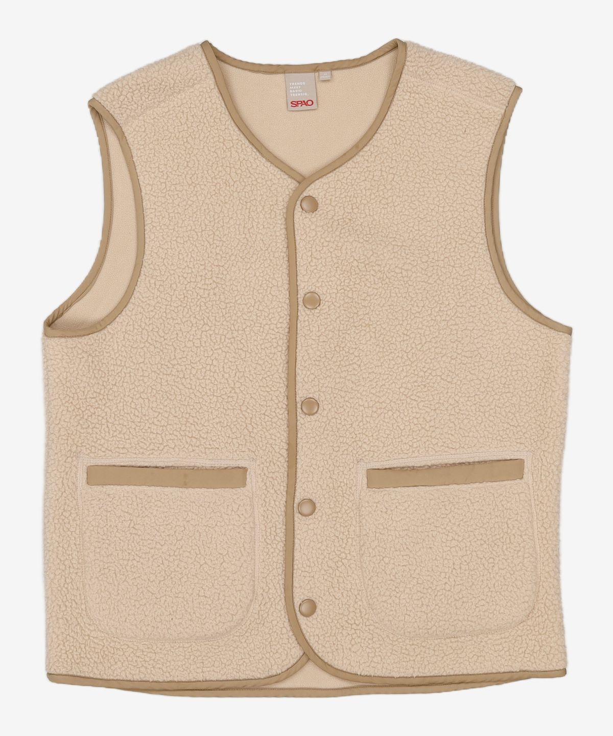 스파오(SPAO) 베이직 덤블 베스트_SPFZA49C06_BEIGE M