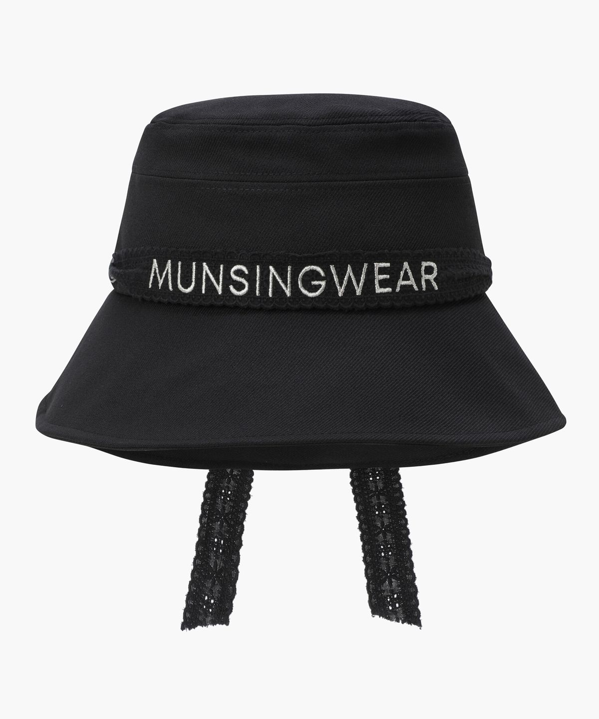 먼싱웨어(MUNSINGWEAR) 여성 리본 크로쉐햇 블랙 MR322LCP92