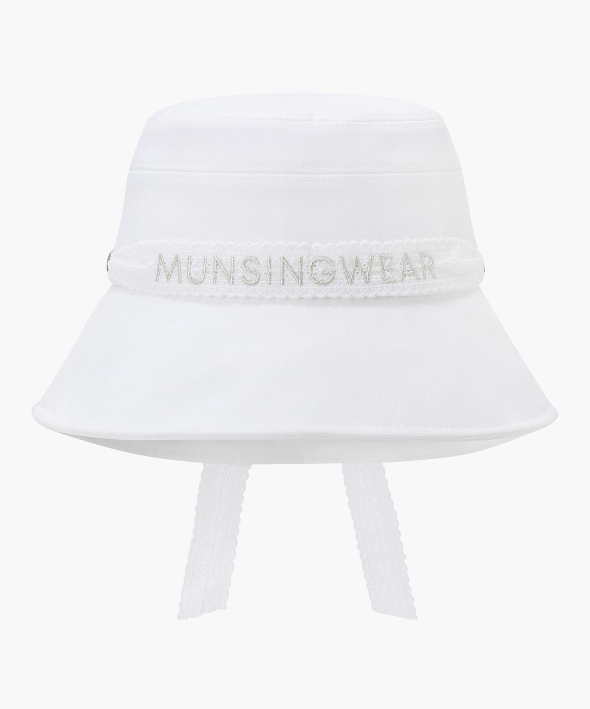 먼싱웨어(MUNSINGWEAR) 여성 리본 크로쉐햇 화이트 MR322LCP92