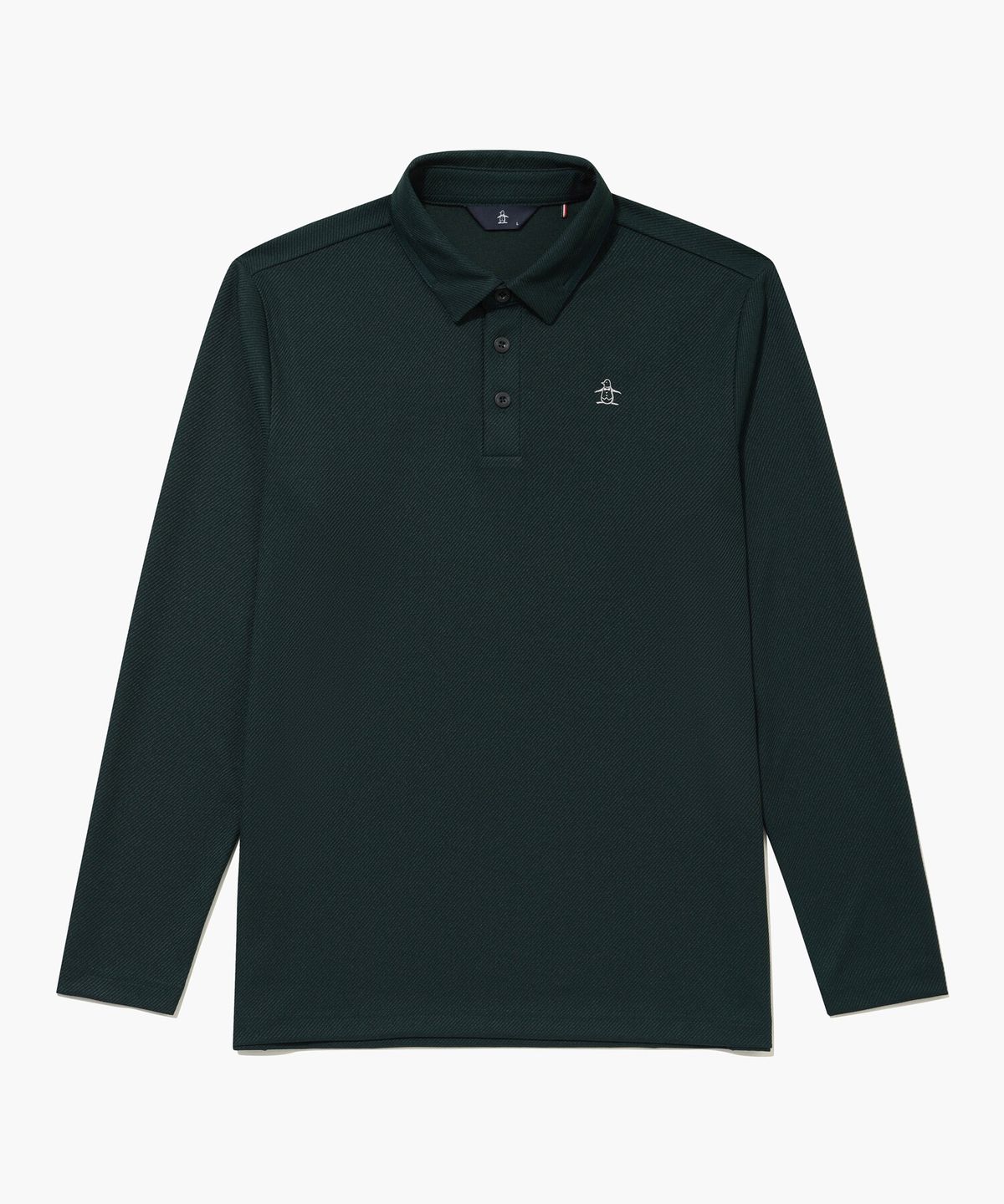 먼싱웨어(MUNSINGWEAR) 남성 조직감 긴팔 티셔츠 딥그린 MR321MTL92