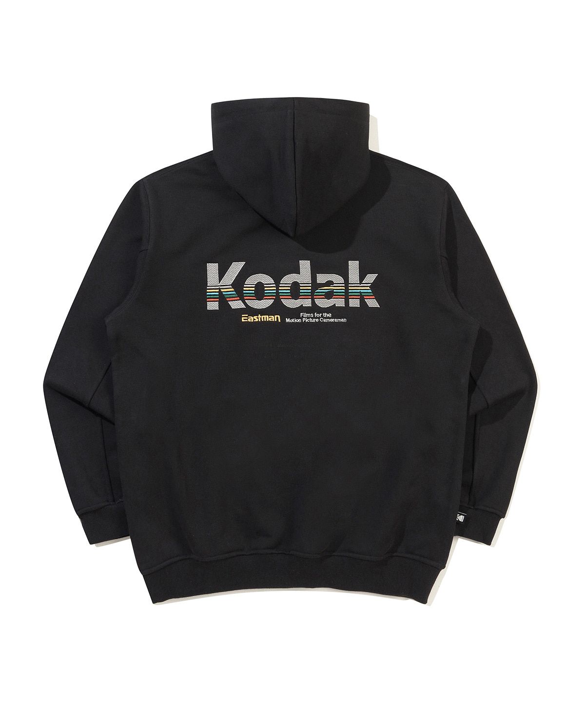 코닥(KODAK) 레인보우 후드 티셔츠 BLACK