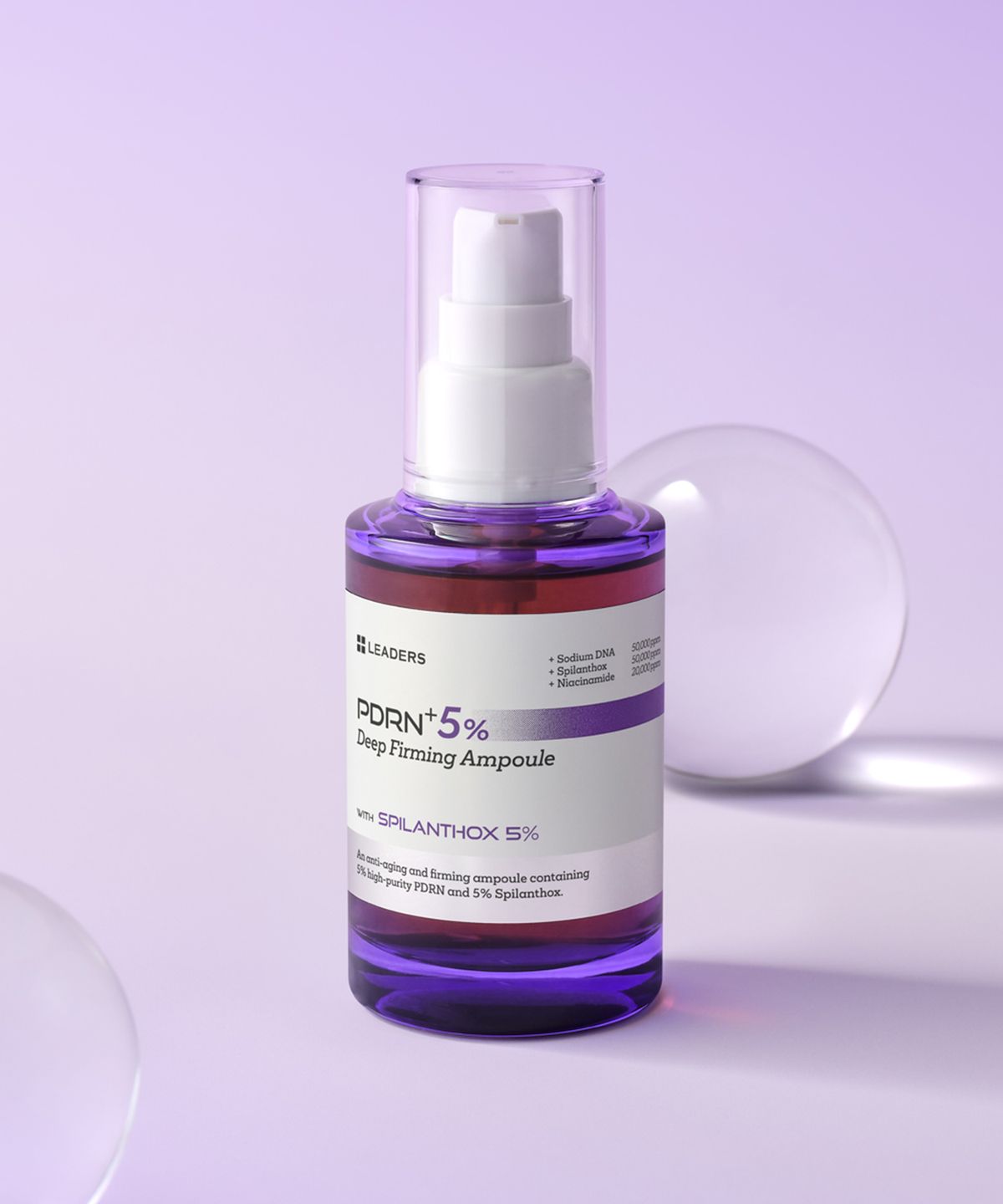 리더스코스메틱(LEADERS COSMETICS) 리더스 PDRN+ 5% 딥 퍼밍 앰플 50ml, 1개