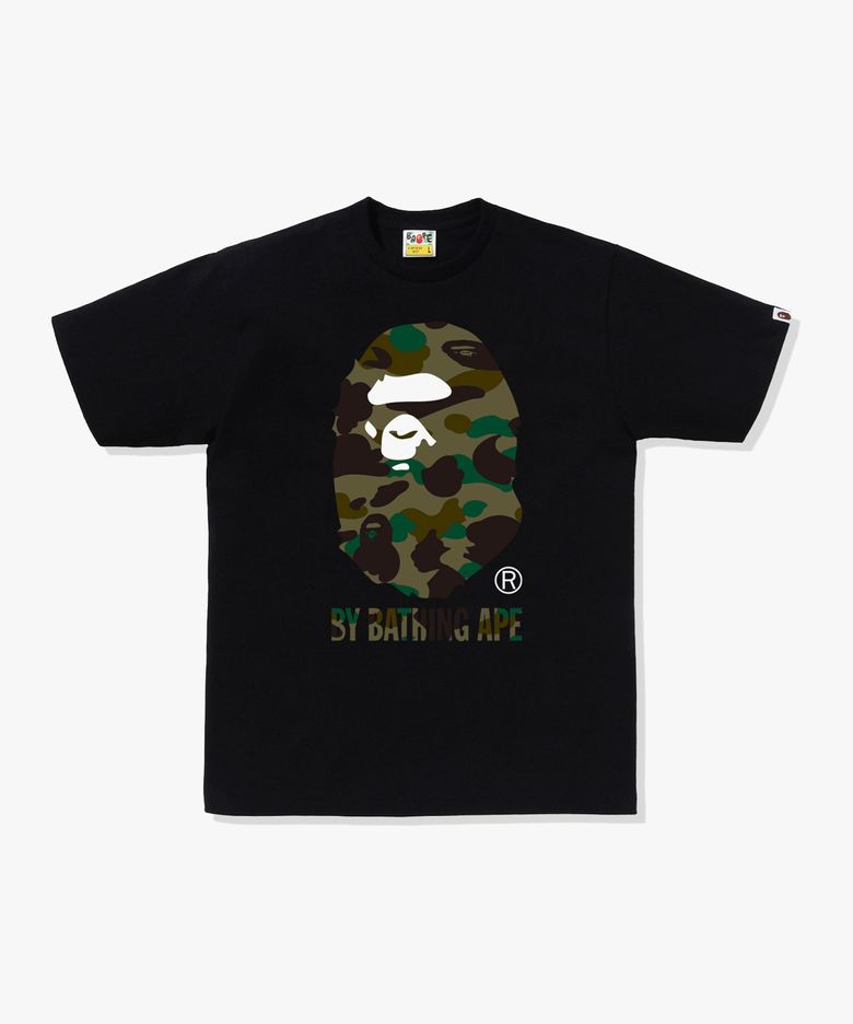 퍼스트 카모 BY BATHING APE 티셔츠(M) BLACK/GREEN