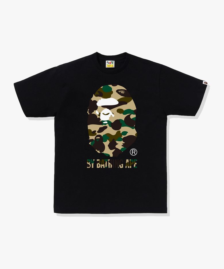 퍼스트 카모 BY BATHING APE 티셔츠(M) BLACK/YELLOW