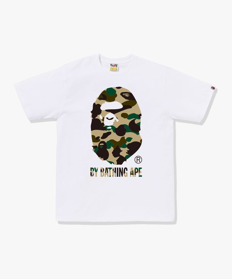 퍼스트 카모 BY BATHING APE 티셔츠(M) WHITE/YELLOW