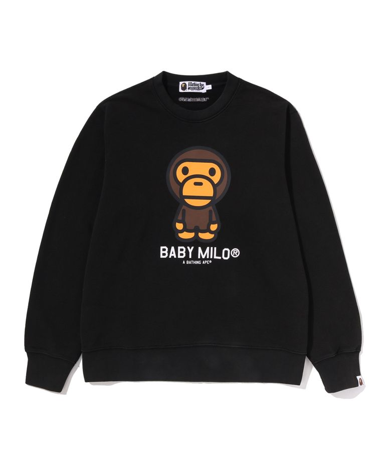 헤비 워시드 크루넥 스웨트셔츠(M) BLACK