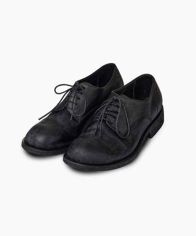 DISTRESSED DERBY SHOES_black