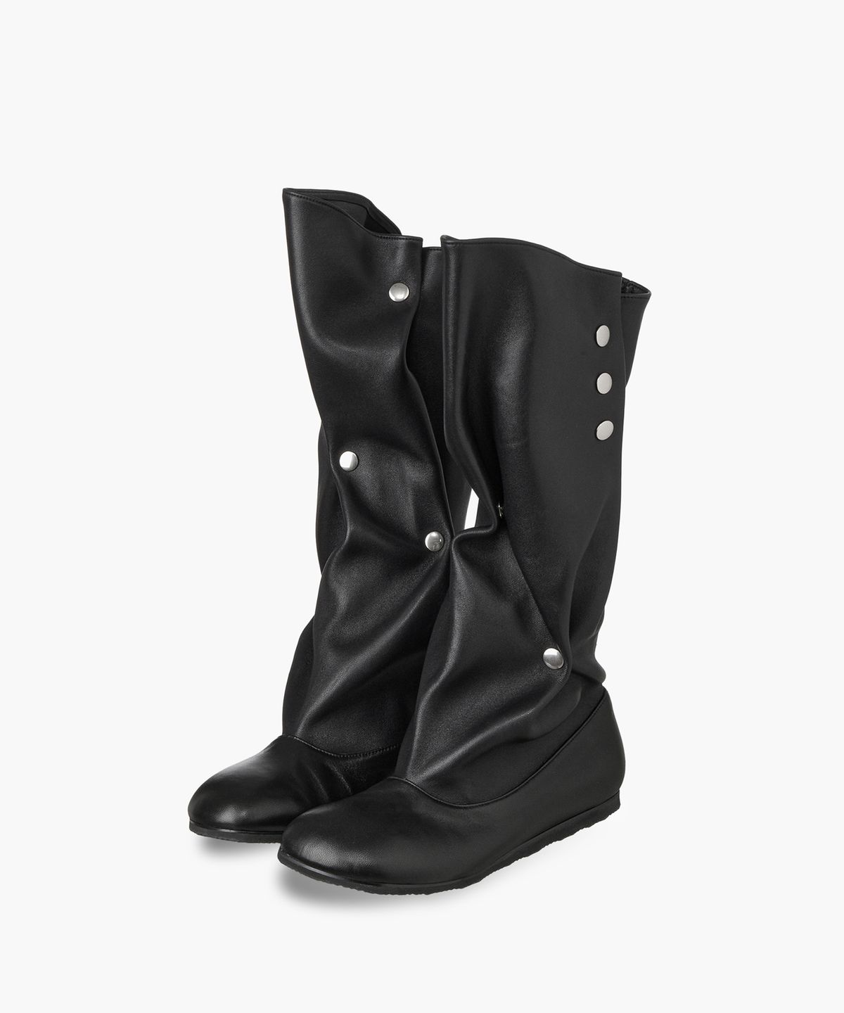 마지셔우드(MARGESHERWOOD) SNAP STRETCH MID BOOTS_black