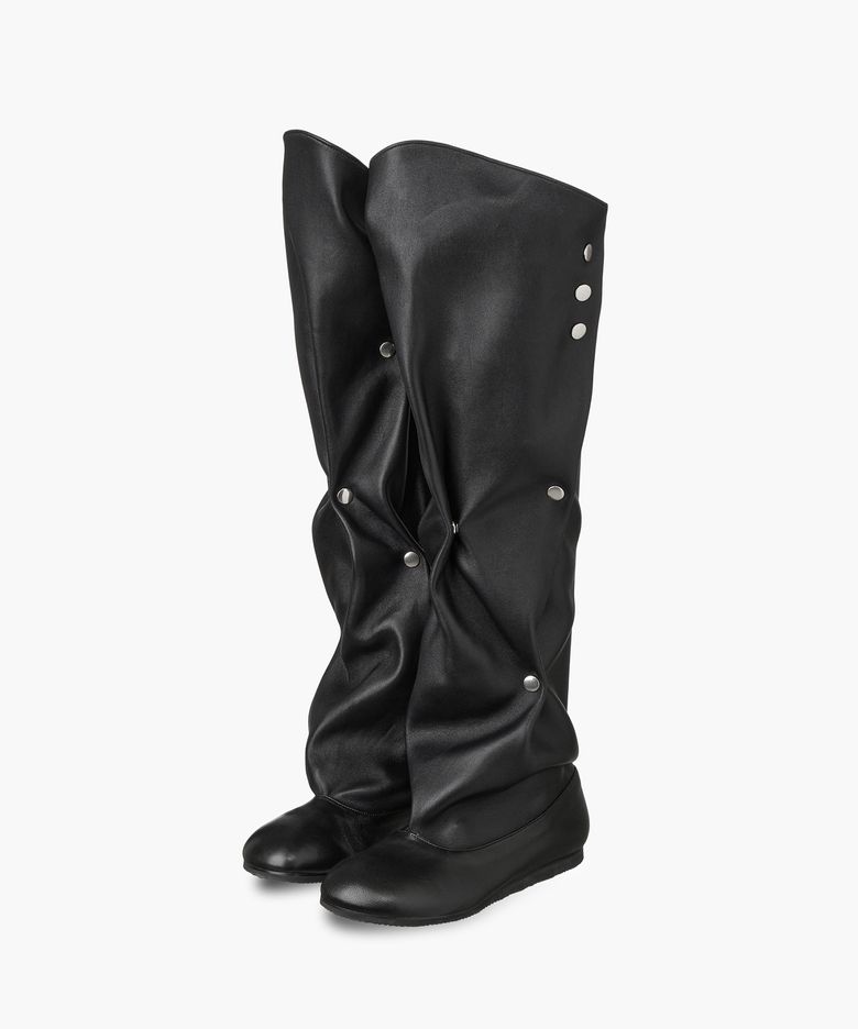 SNAP STRETCH HIGH BOOTS_black
