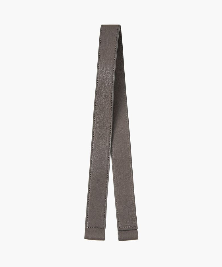 DUMPLING STRAP_taupe washed nappa