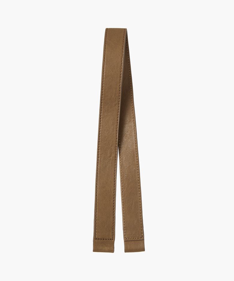 DUMPLING STRAP_vintage camel washed nappa