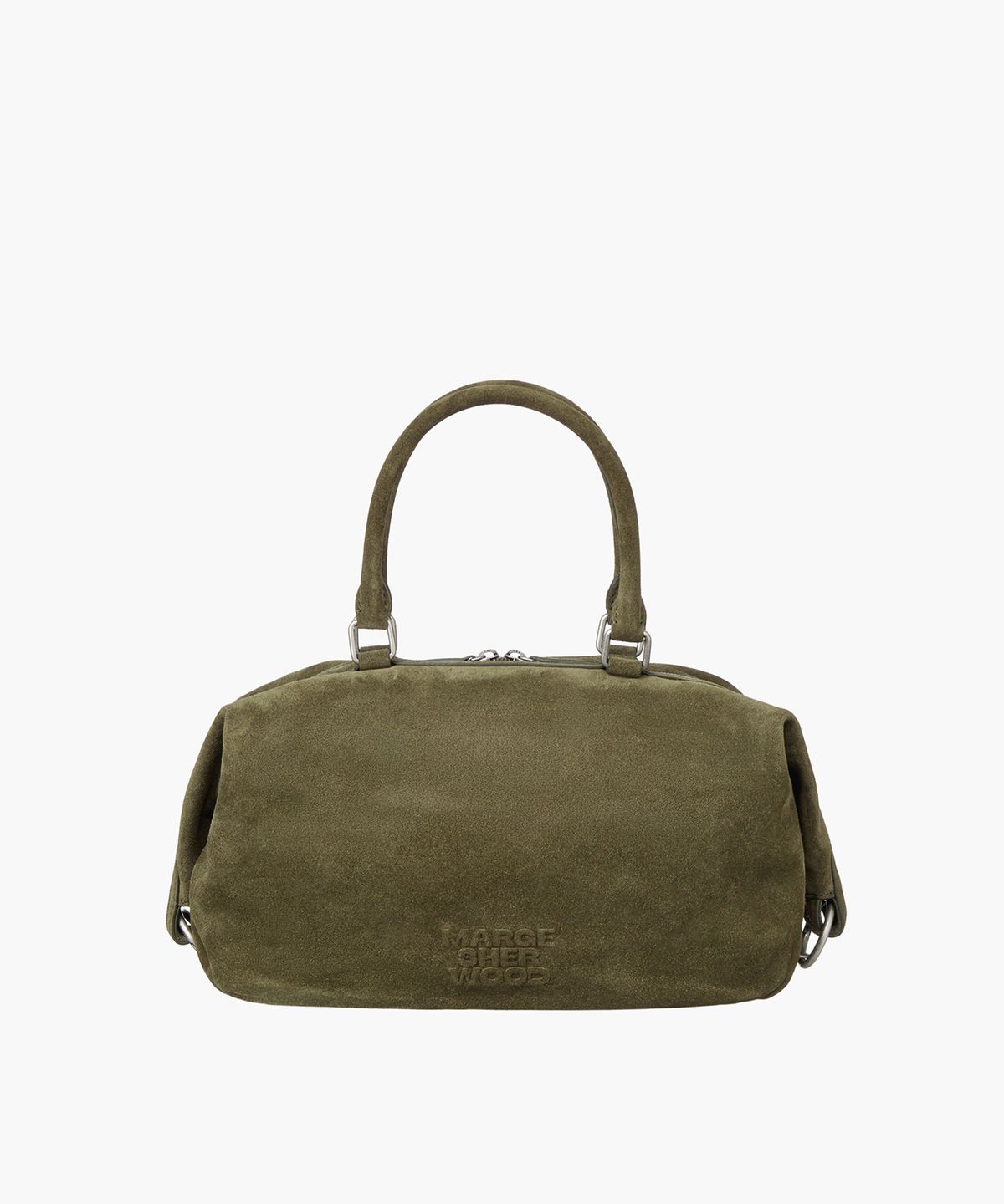 마지셔우드(MARGESHERWOOD) DUMPLING TOTE_dark olive suede