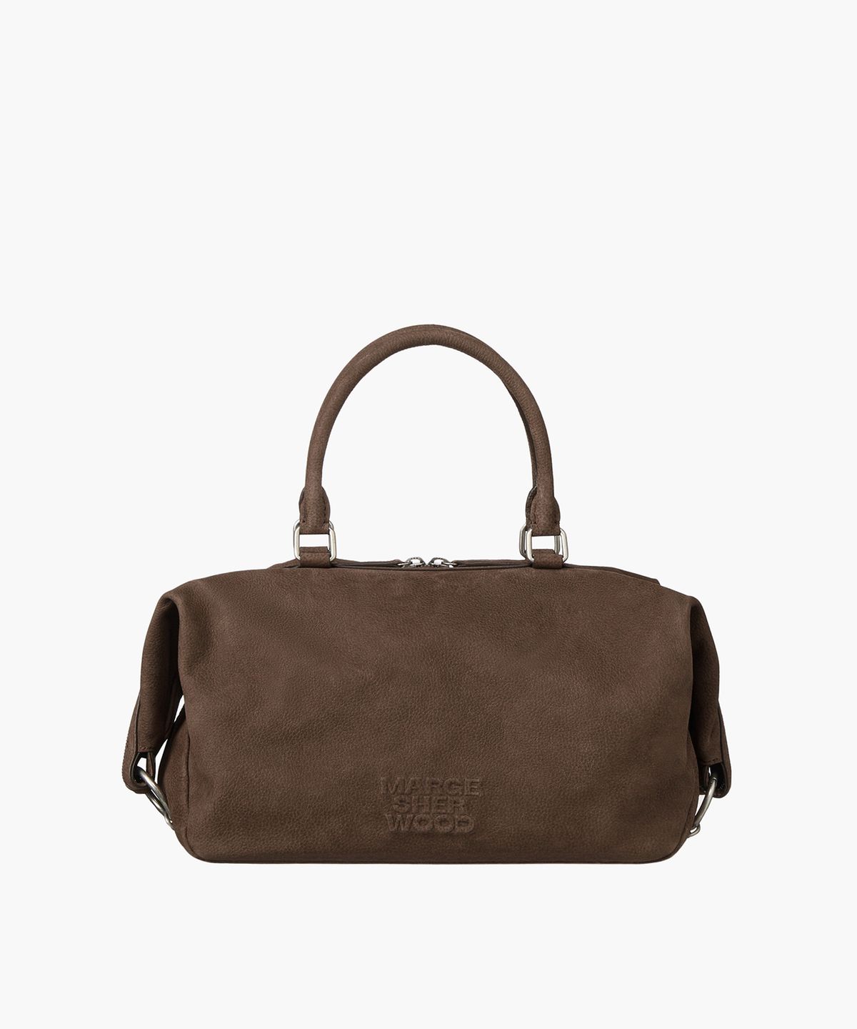 마지셔우드(MARGESHERWOOD) DUMPLING TOTE_milk brown nubuck