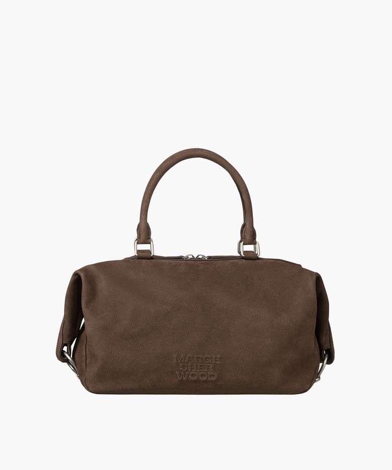DUMPLING TOTE_milk brown nubuck