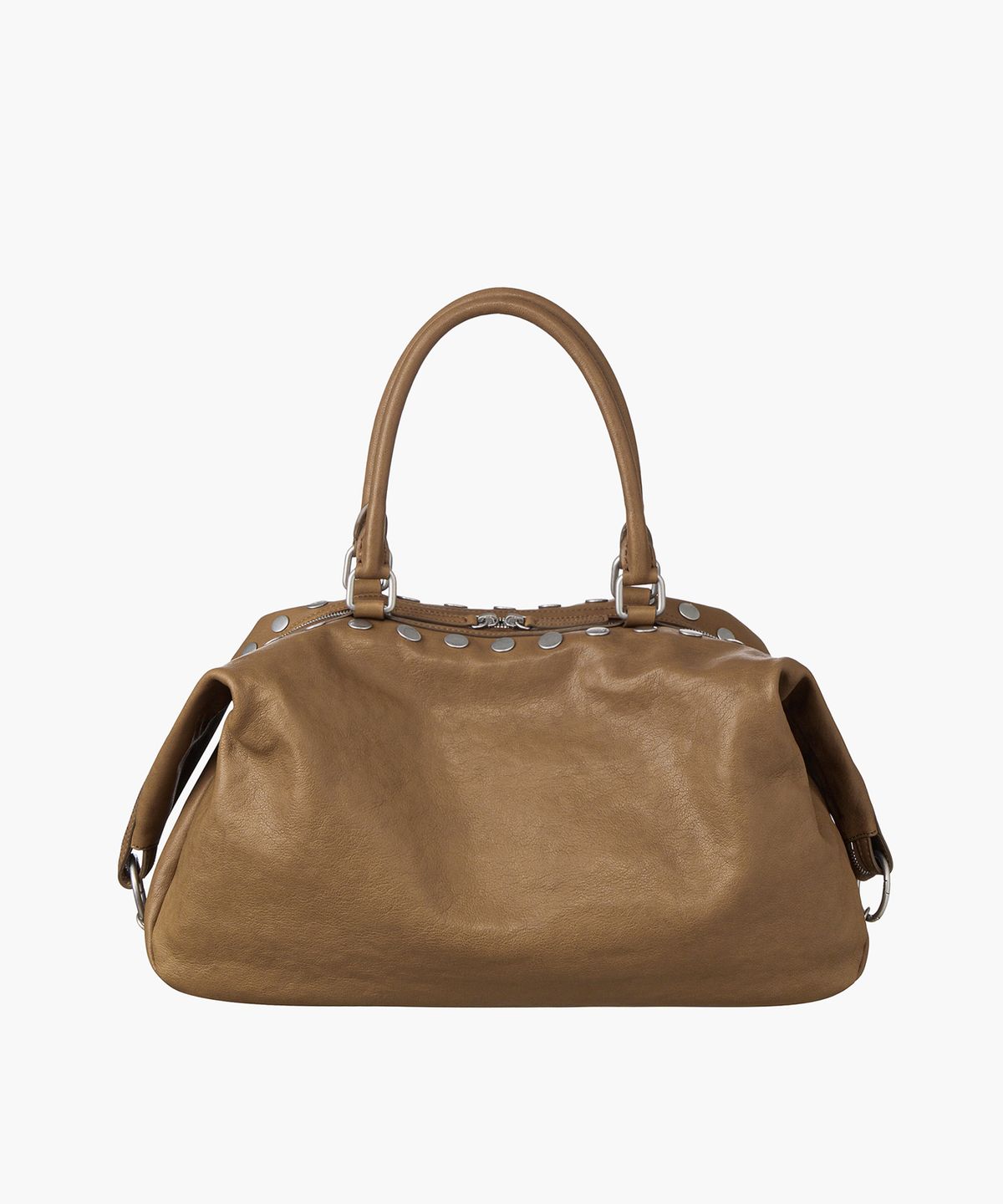 마지셔우드(MARGESHERWOOD) DUMPLING STUD_vintage camel washed nappa