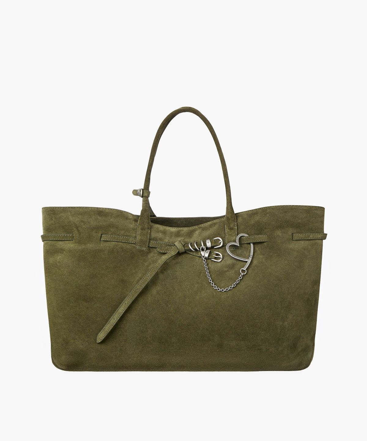 마지셔우드(MARGESHERWOOD) GRANDMA USED BAG XL_dark olive suede