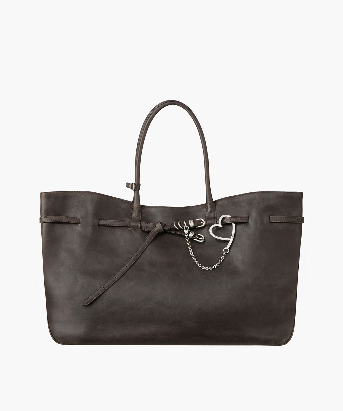 마지셔우드(MARGESHERWOOD) GRANDMA USED BAG XL_sepia pull-up