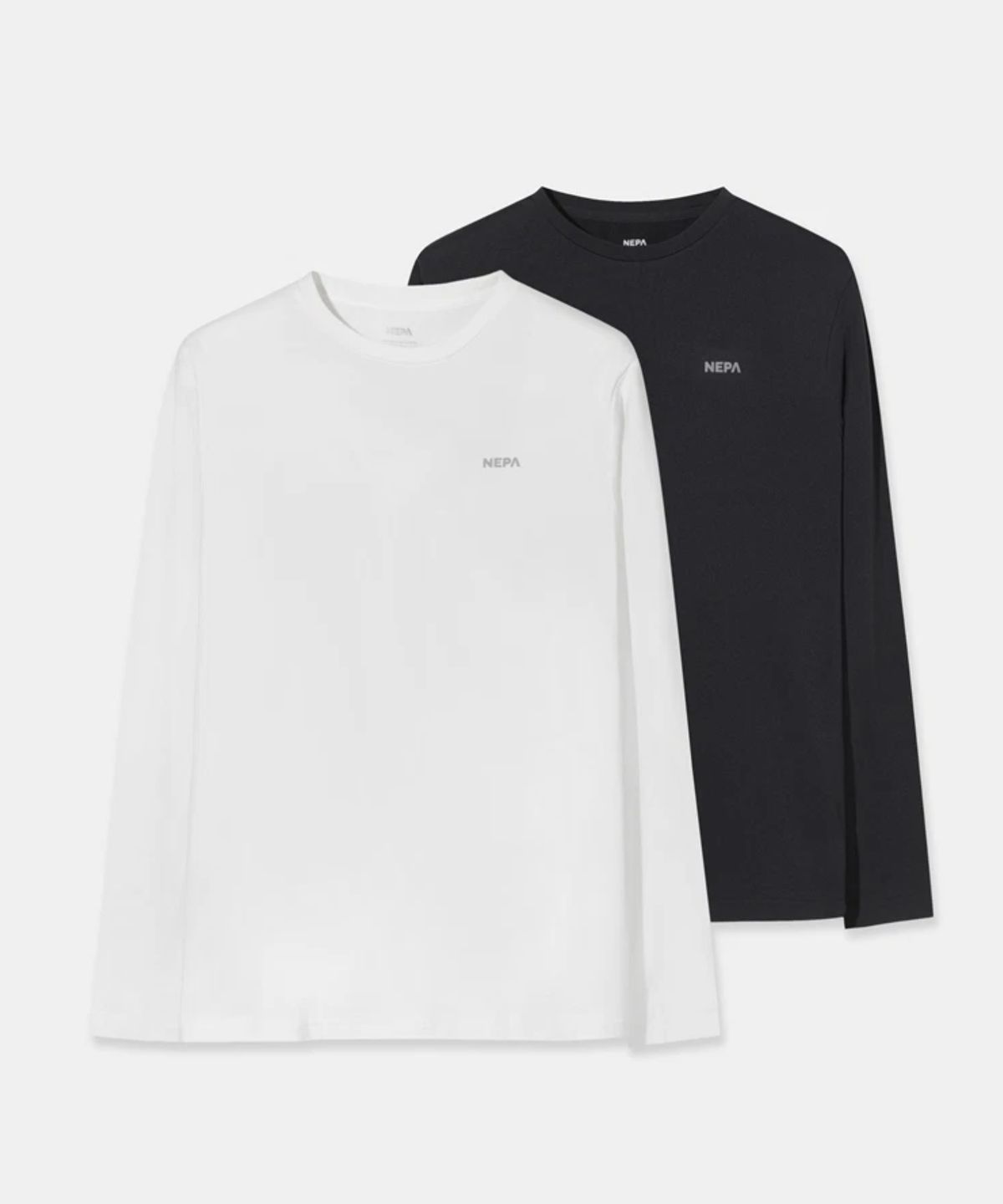 네파(NEPA) 7ME5340 공용 데일리 저지 긴팔 라운드 티셔츠 팩