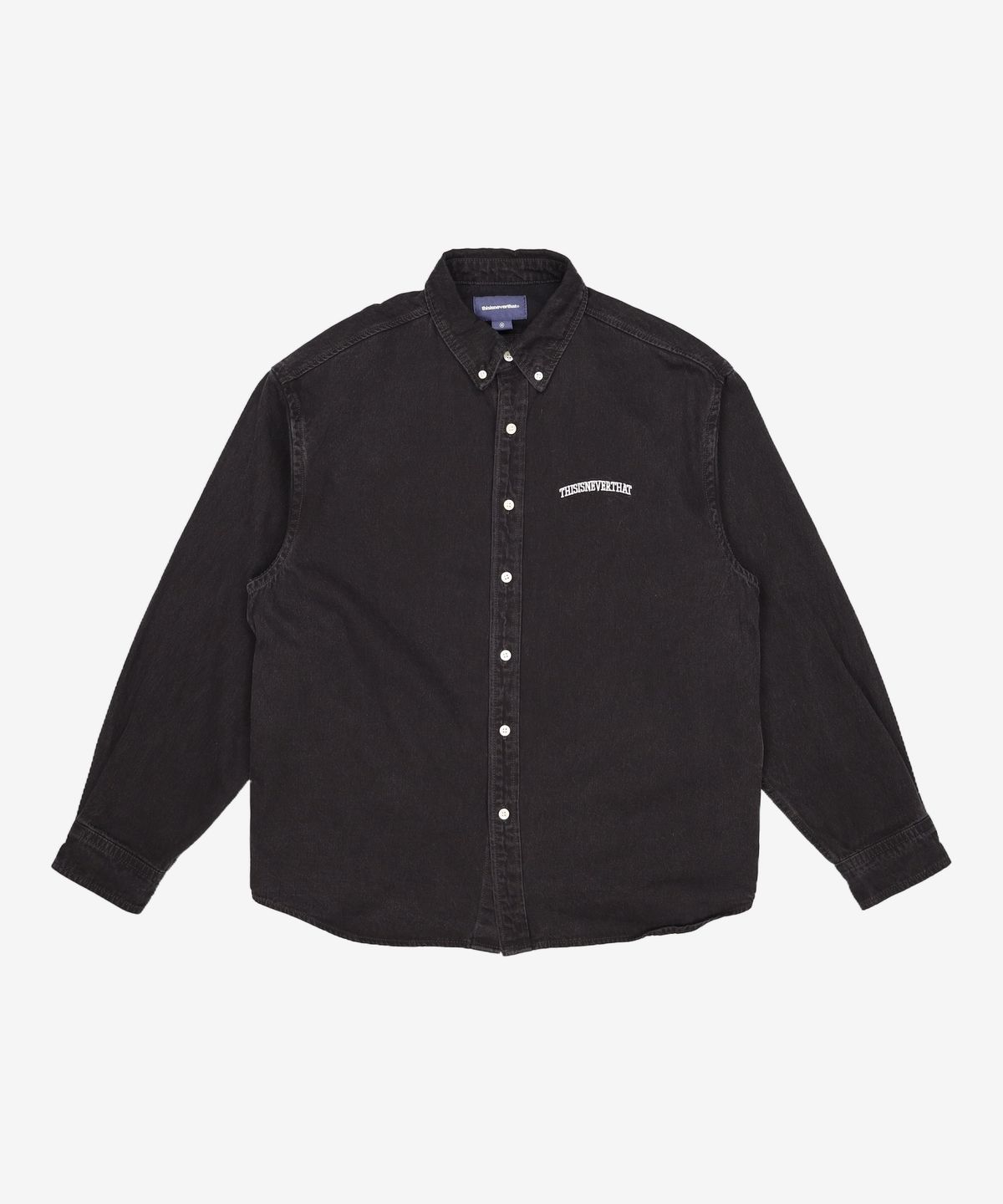 디스이즈네버댓(THISISNEVERTHAT) (FW24) Washed Denim Shirt Black M