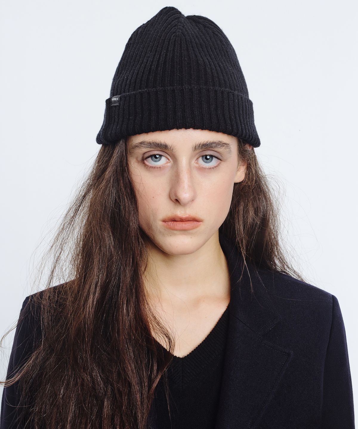 마지셔우드(MARGESHERWOOD) CLASSIC KNIT BEANIE_black