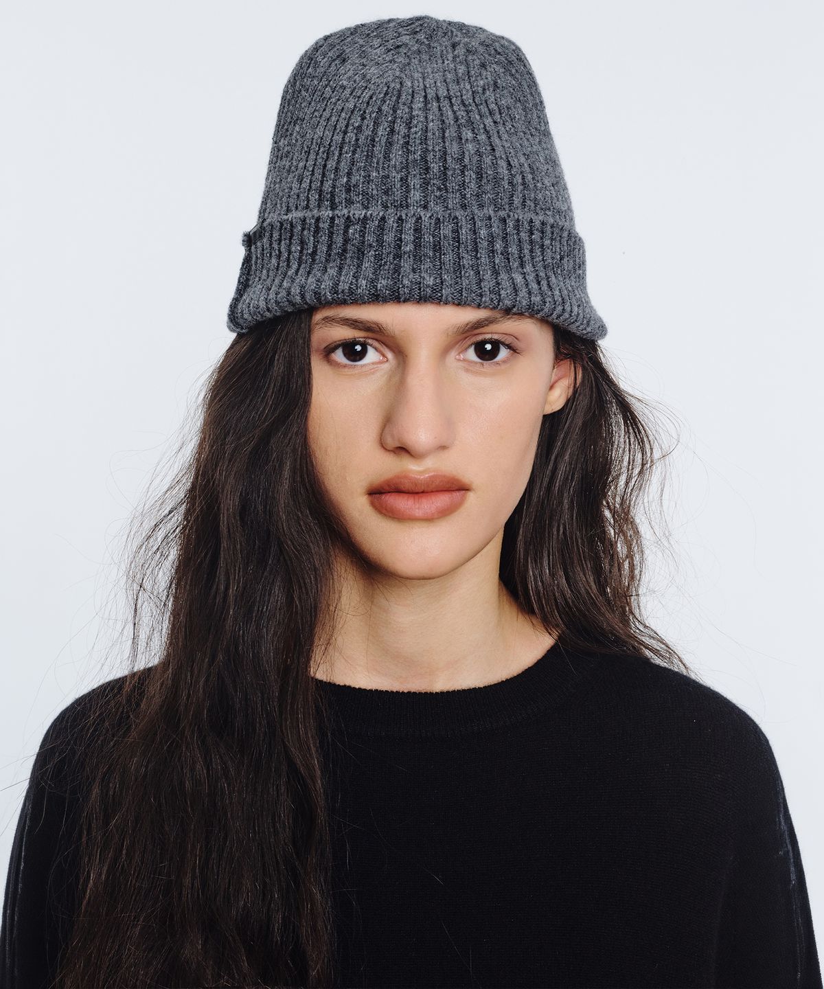 마지셔우드(MARGESHERWOOD) CLASSIC KNIT BEANIE_grey