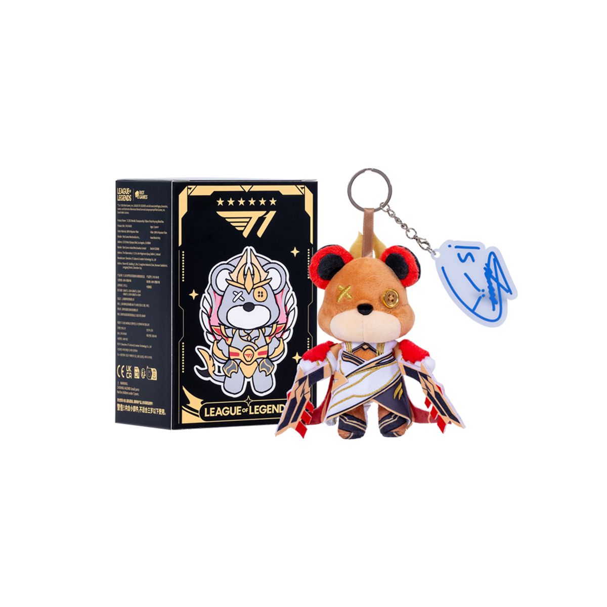 라이엇 스토어(RIOT STORE) 2025 월드 챔피언 T1 티버 열쇠고리 (무작위)