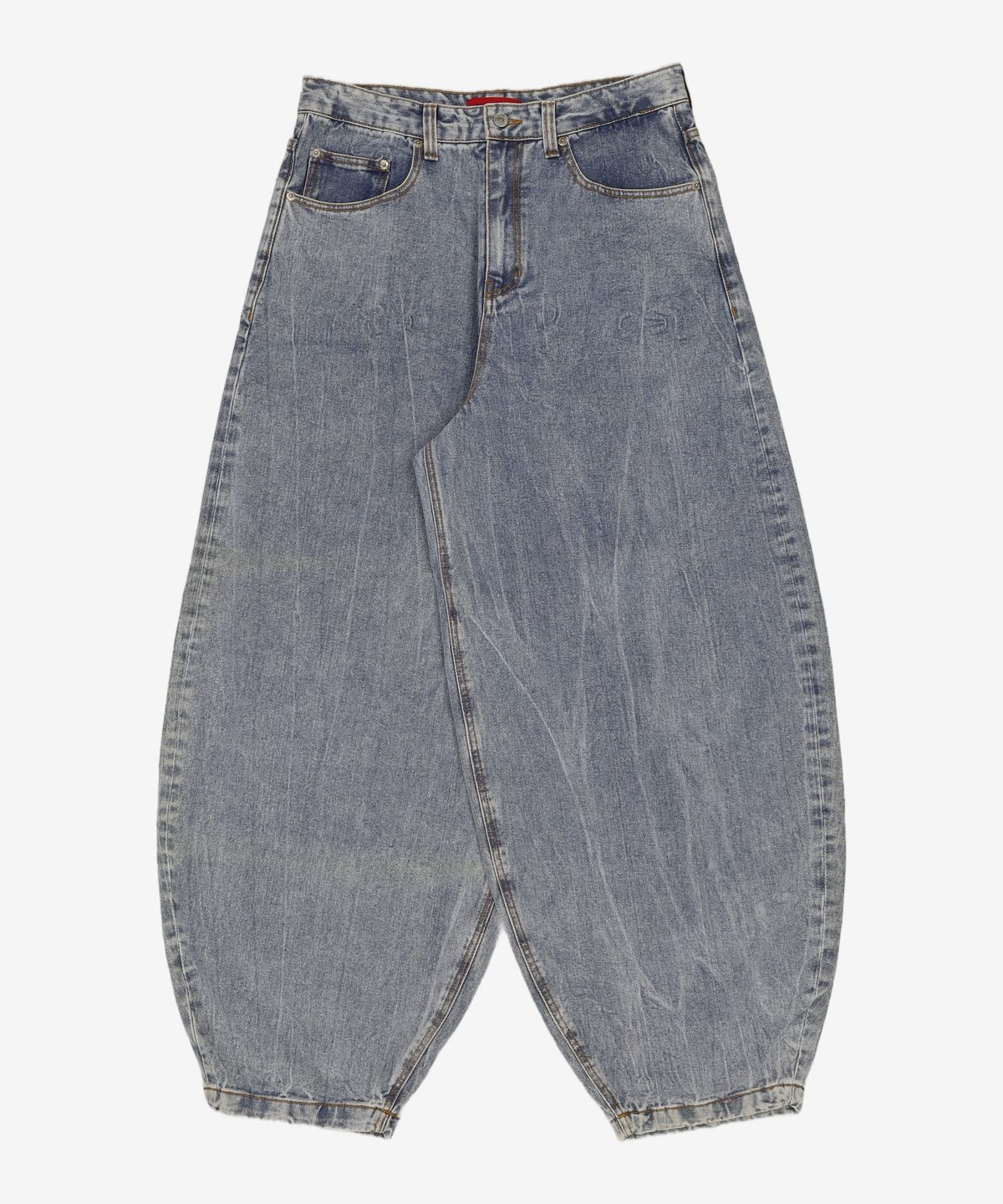 기철(KICHUL) BALLOON FIT DENIM PANTS (MID BLUE) L