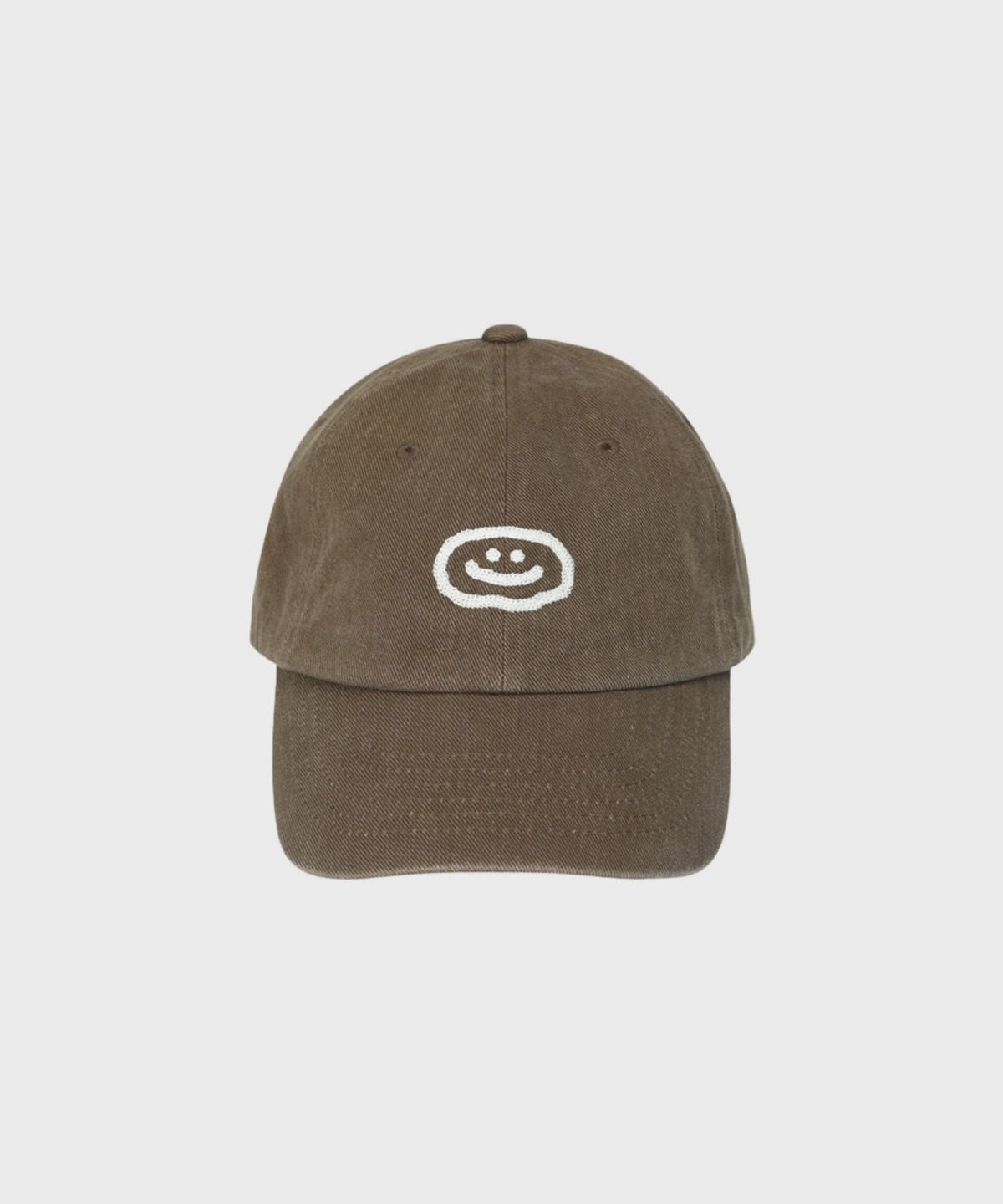 오울(OOOWL) WASHING CAP FLAT LOVE BROWN