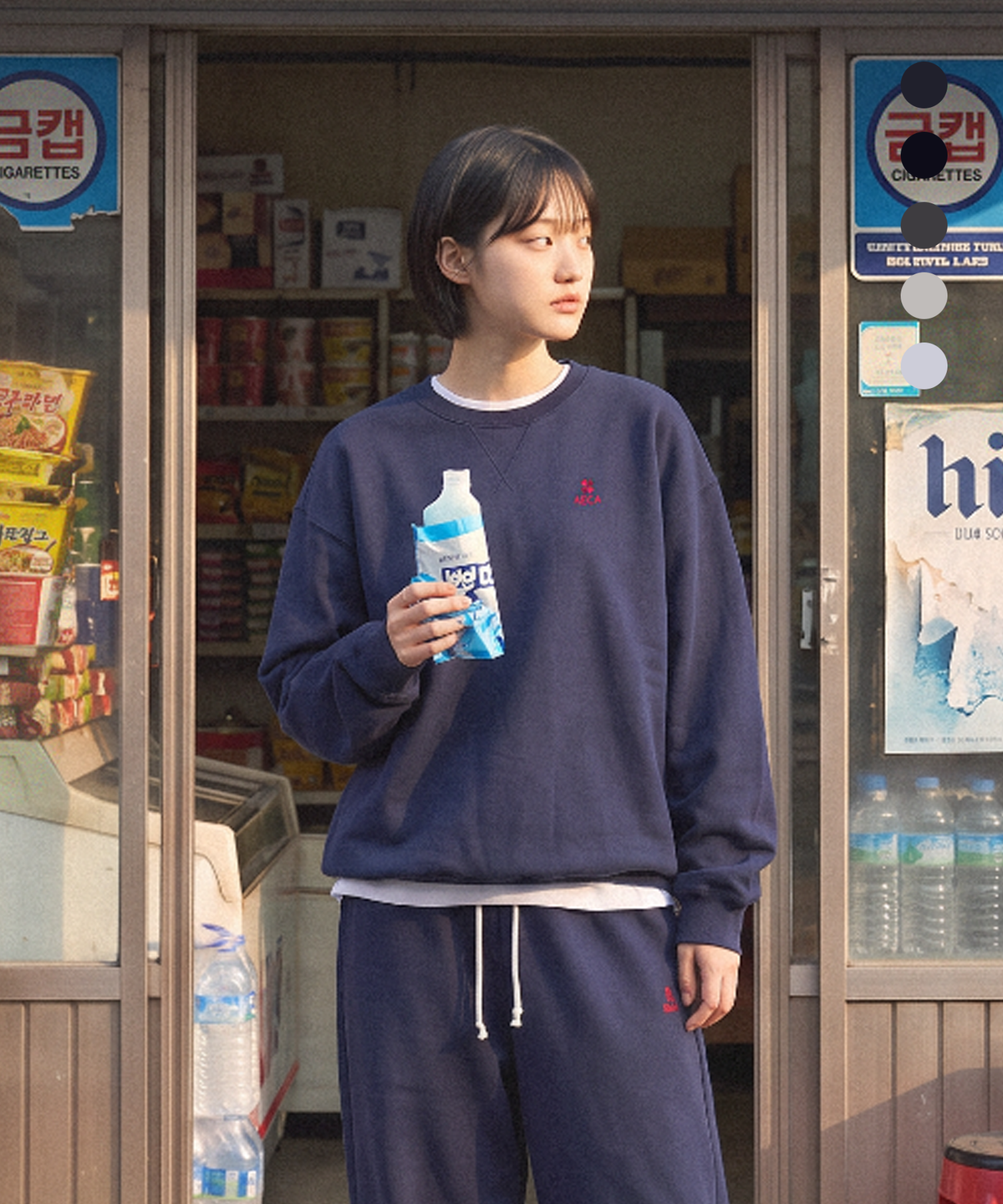 에이카화이트(AECA) EVERYDAY AECA CLOVER SWEAT SHIRTS (6color)
