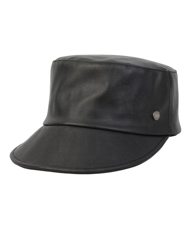 Leather Black Logo Riding Cap 가죽승마모자