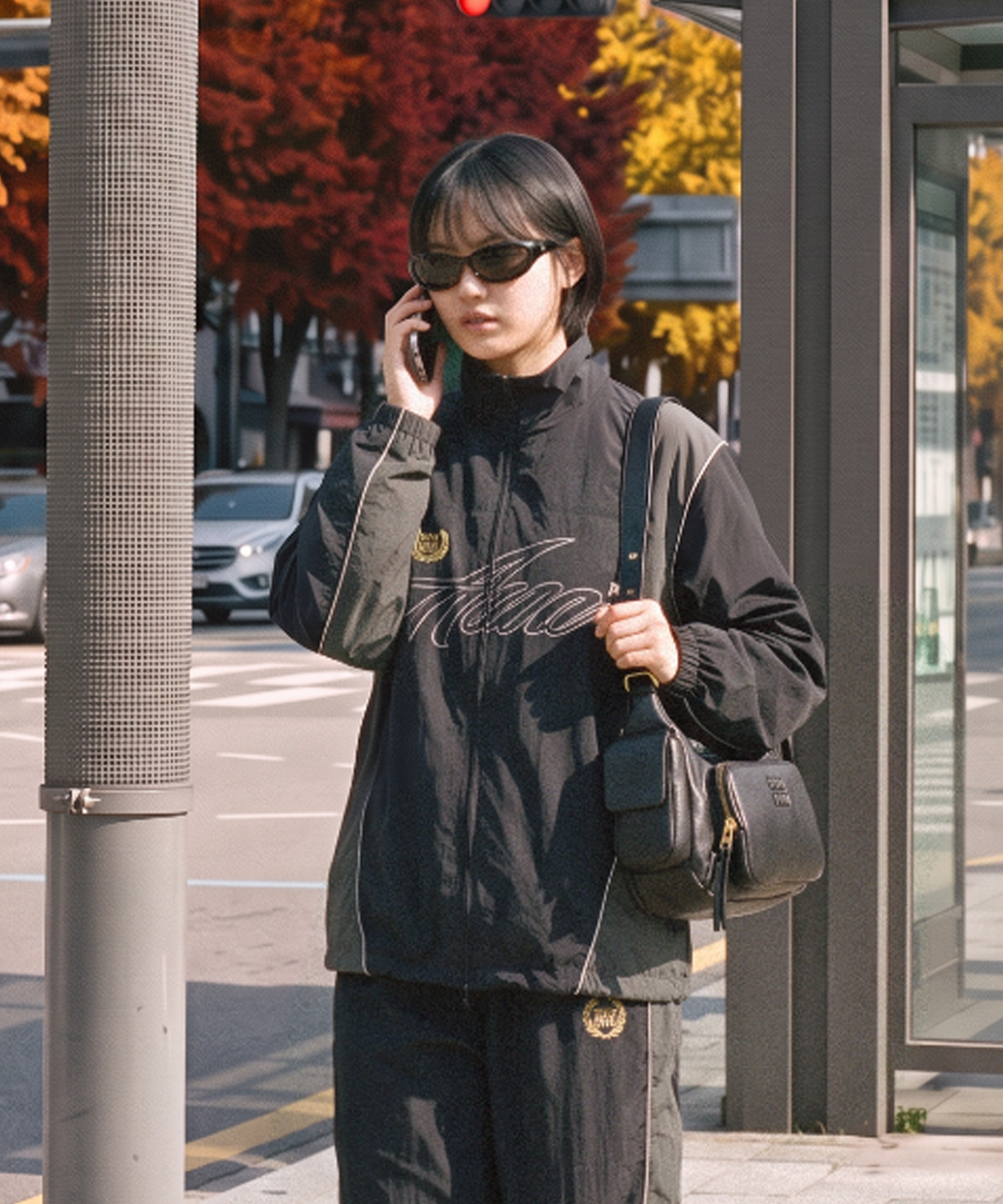 에이카화이트(AECA) AECA TRACK JACKET-BLACK