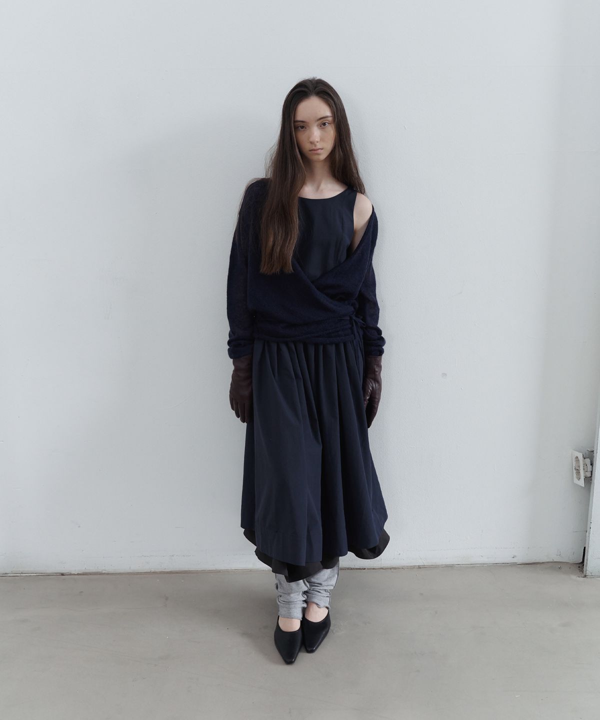 포에토(FOETO) Atelier autumn dress - navy