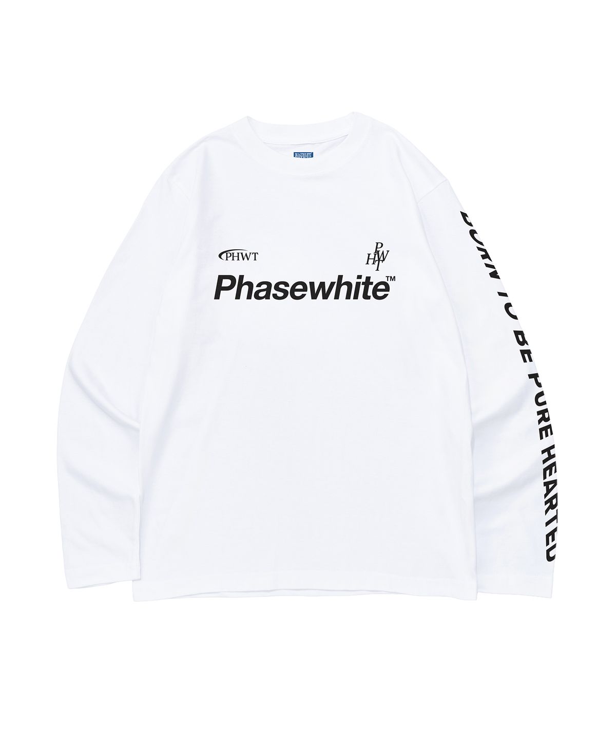 페이즈화이트(PHASEWHITE) SIDE LETTERING LONG SLEEVES_WHITE / 8802026-LT01