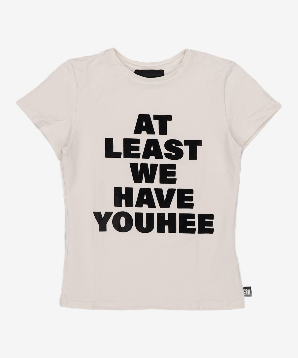 유희(YOUHEE) LETTERING T-SHIRT WHITE FREE