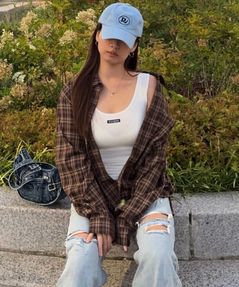 AFTERIMAGE CHECK SHIRT (BROWN)