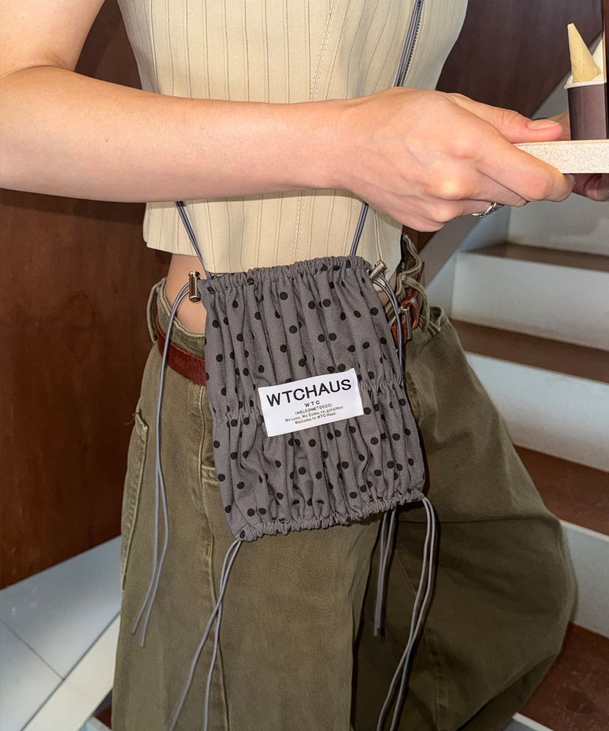 웰컴투씨씨씨(WELCOME TO CCC) ppipi bag (Grey Dot) 가방