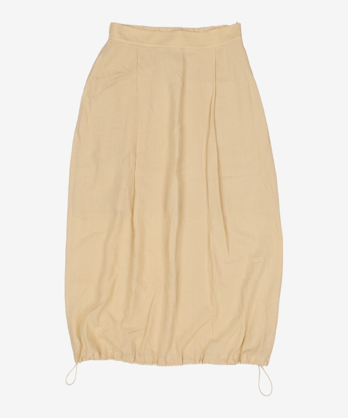 코텔로(KOTELO) Linen Blended String Point Skirt  Beige FREE
