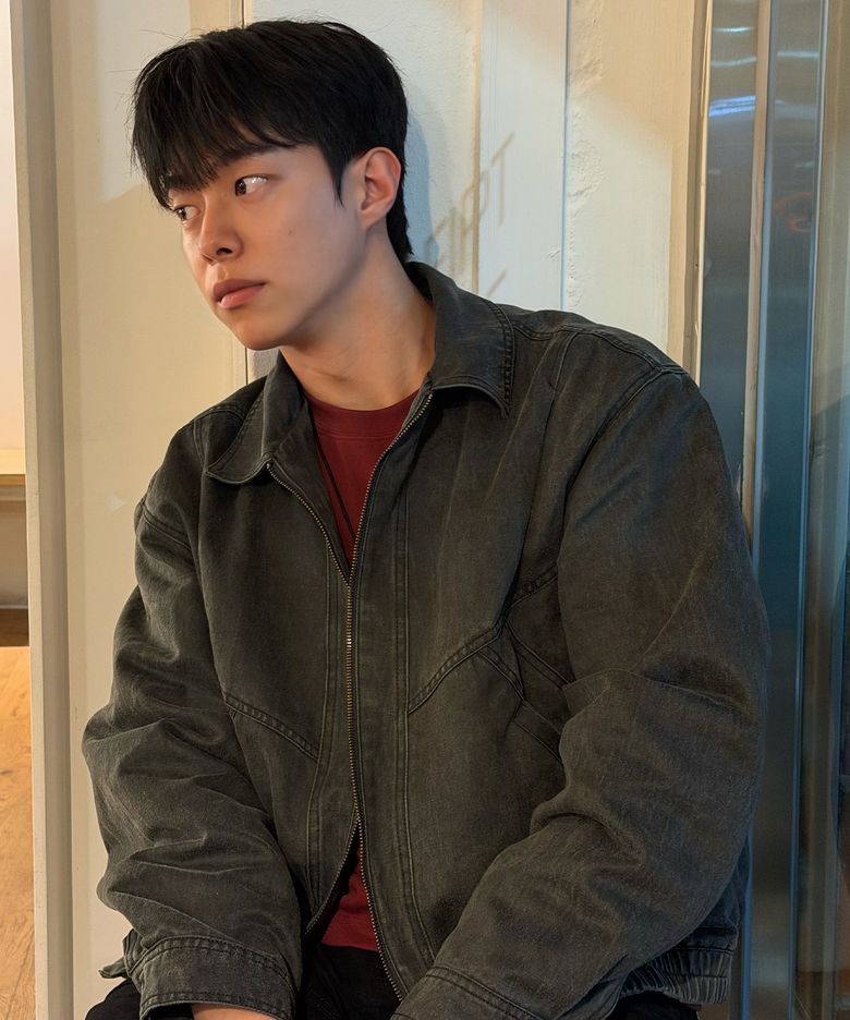 FADED WORK BLOUSON JACKET (CHARCOAL)