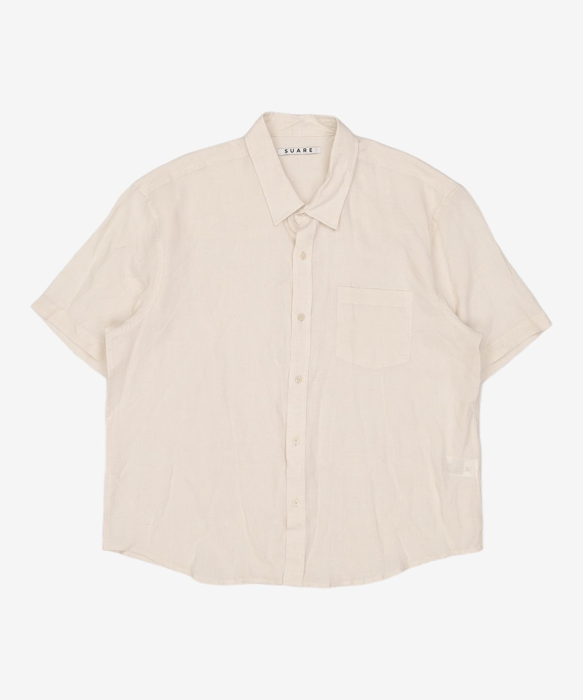 수아레(SUARE) 텐셀 린넨 크롭 하프 셔츠 - 6 COLOR XL