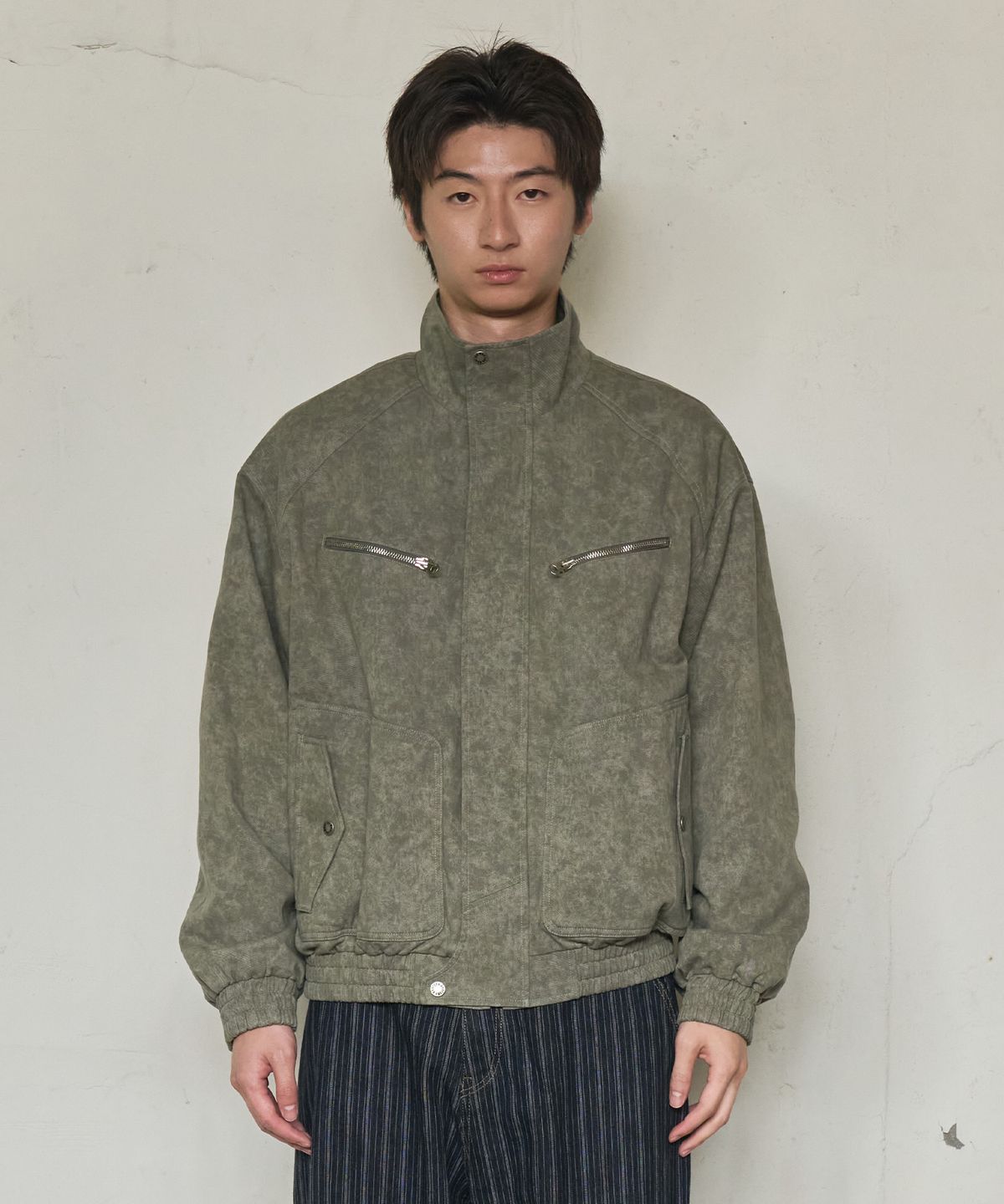 논타입(NONTYPE) HIGH NECK FIELD JUMPER (KHAKI)