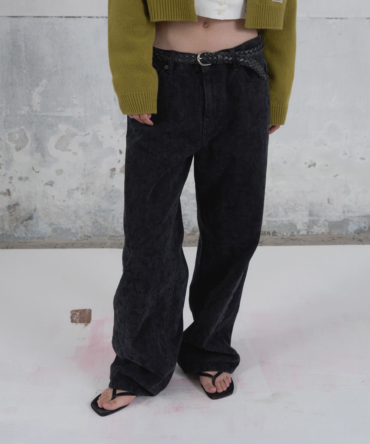포에토(FOETO) Leopard low denim
