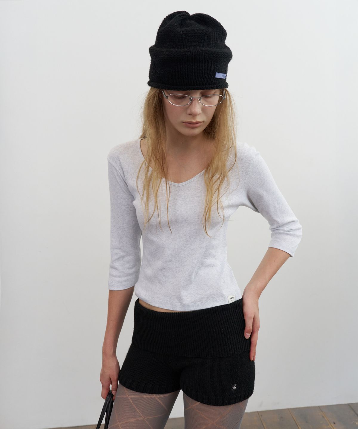 포에토(FOETO) 200 Base 3/4 tee (v-neck ver.)(5 color)