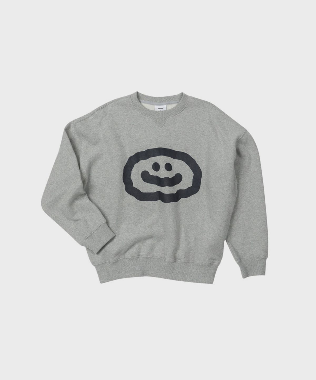 오울(OOOWL) WARM SWEAT FLAT LOVE  MELANGE GREY