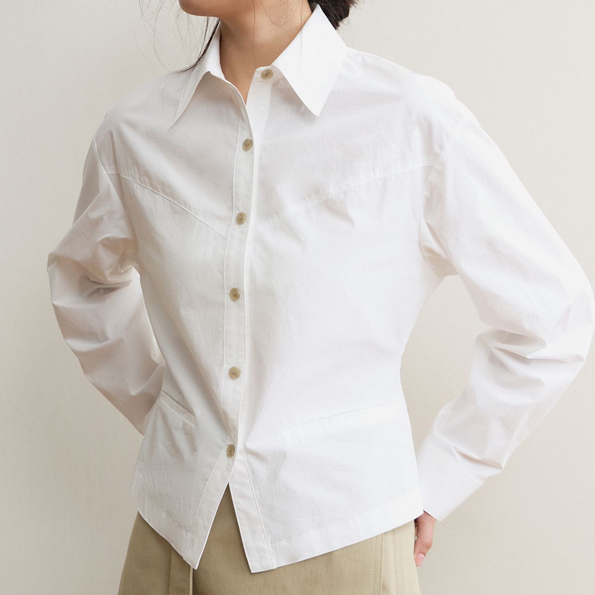 퍼블리카엑스(PUBLICKA X) SORELLE SHIRTS WHITE