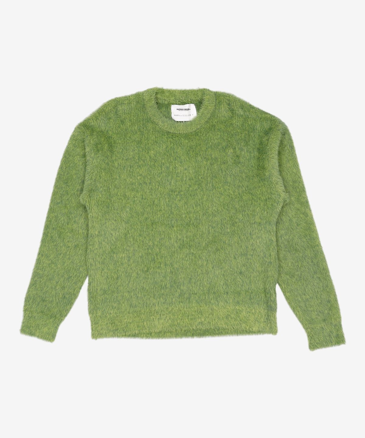 노매뉴얼(NOMANUAL) CROPPED HAIRY KNIT - GRASS GREEN M