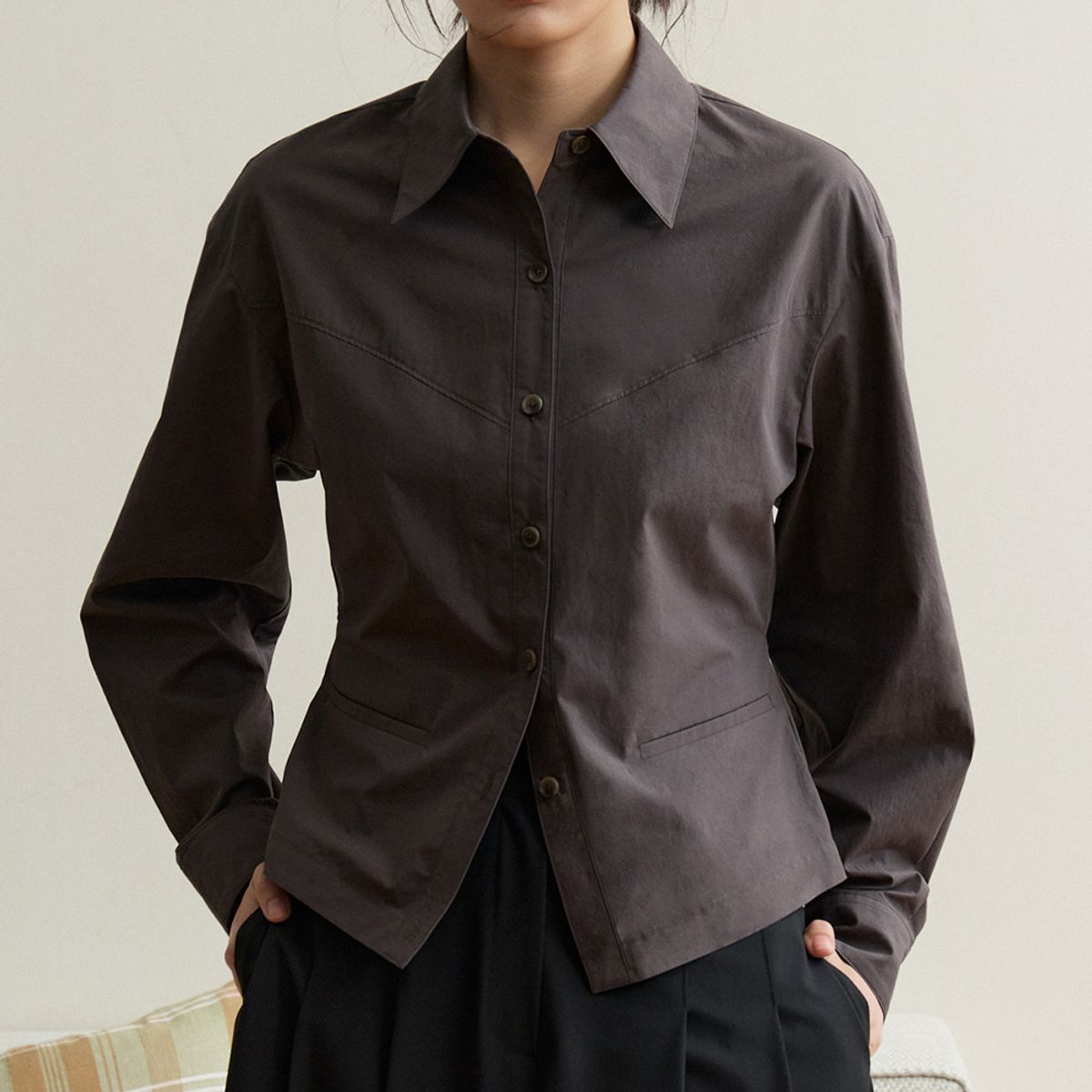 퍼블리카엑스(PUBLICKA X) SORELLE SHIRTS CHARCOAL