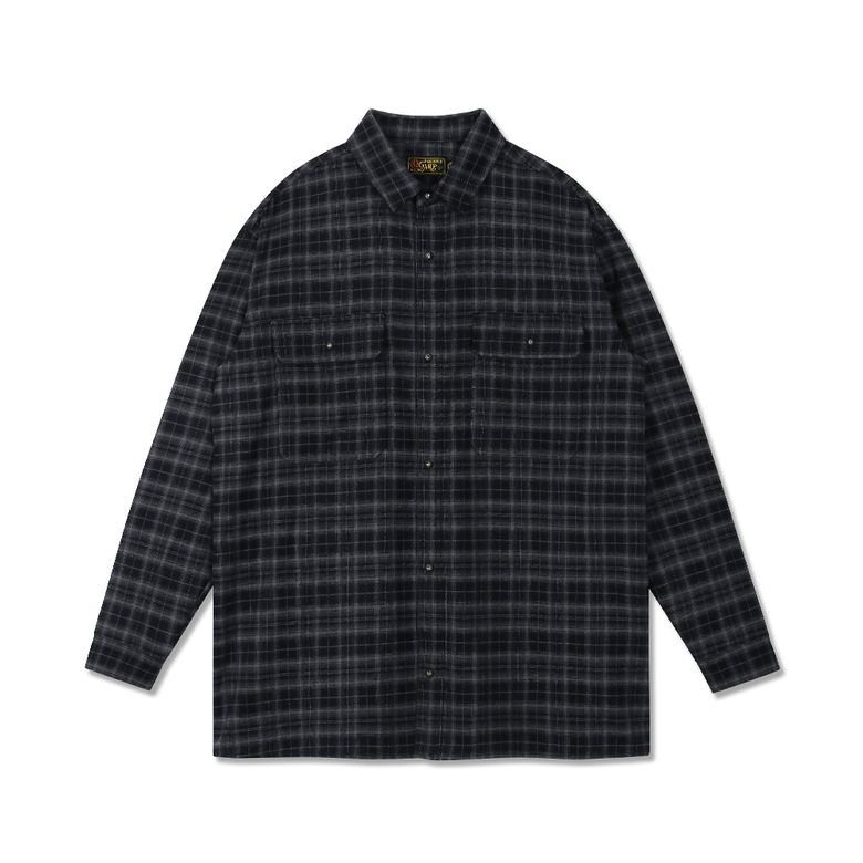 Tartan Twin Pocket Check Shirts Darknavy